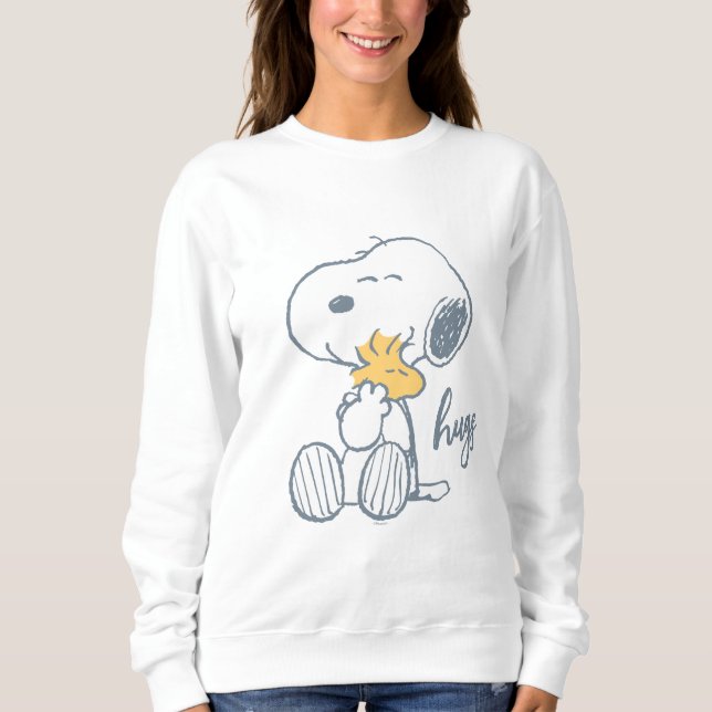 Erdnüsse | Snoopy & Woodstock Hug Sweatshirt (Vorderseite)