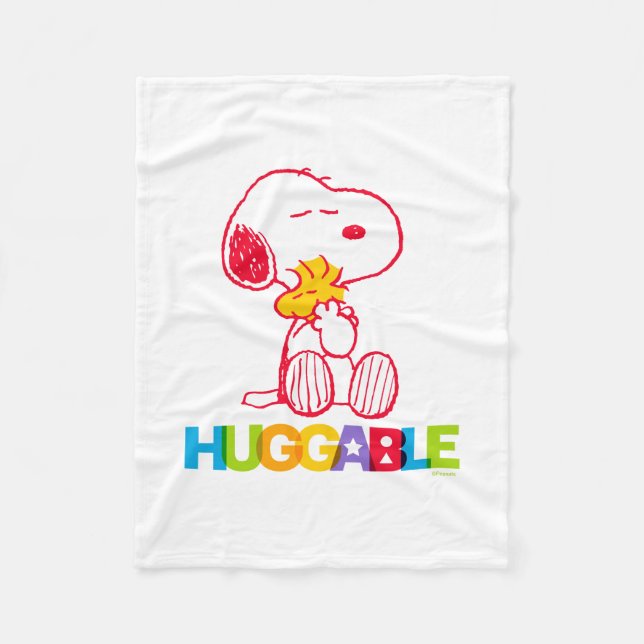 Erdnüsse | Snoopy & Woodstock Huggable Fleecedecke (Vorderseite)