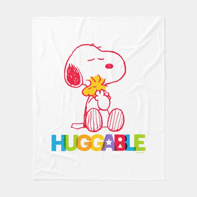 Erdnüsse | Snoopy & Woodstock Huggable Fleecedecke (Vorderseite)