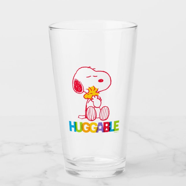 Erdnüsse | Snoopy & Woodstock Huggable Glas (Vorderseite)
