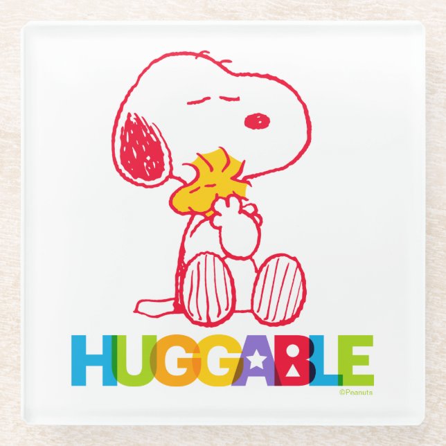 Erdnüsse | Snoopy & Woodstock Huggable Glasuntersetzer (Vorderseite)