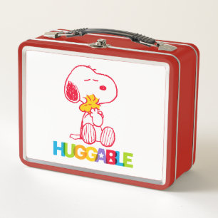 Erdnüsse   Snoopy & Woodstock Huggable Metall Brotdose