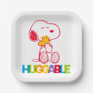 Erdnüsse Snoopy & Woodstock Huggable Pappteller