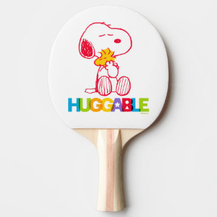 Erdnüsse   Snoopy & Woodstock Huggable Tischtennis Schläger