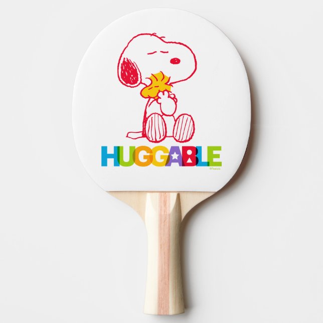 Erdnüsse | Snoopy & Woodstock Huggable Tischtennis Schläger (Vorderseite)