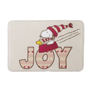 Erdnüsse Snoopy & Woodstock Joy Sled Ride Badematte