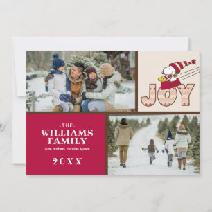 Erdnüsse   Snoopy & Woodstock Joy Sled Ride Feiertagskarte