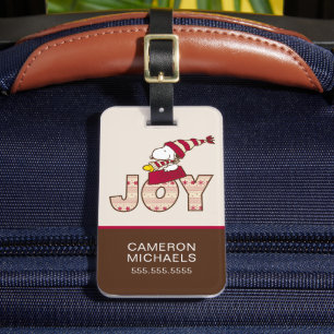 Erdnüsse   Snoopy & Woodstock Joy Sled Ride Gepäckanhänger