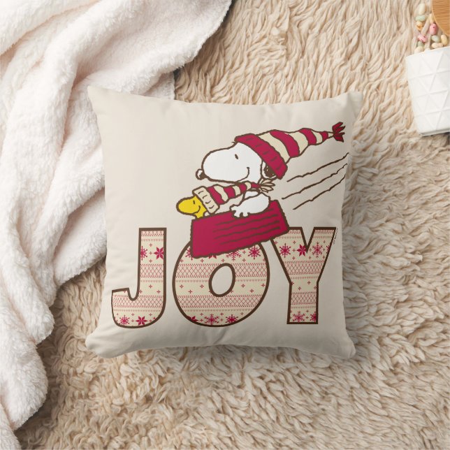 Erdnüsse | Snoopy & Woodstock Joy Sled Ride Kissen (Decke)