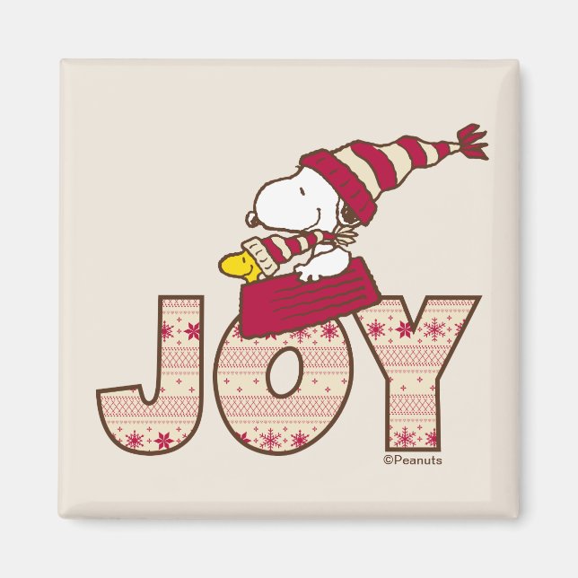 Erdnüsse | Snoopy & Woodstock Joy Sled Ride Magnet (Vorne)