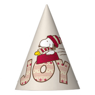 Erdnüsse Snoopy & Woodstock Joy Sled Ride Partyhütchen