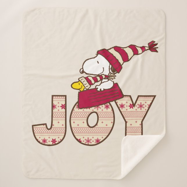 Erdnüsse | Snoopy & Woodstock Joy Sled Ride Sherpadecke (Vorderseite)