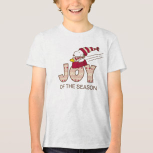 Erdnüsse   Snoopy & Woodstock Joy Sled Ride Tri-Blend Shirt