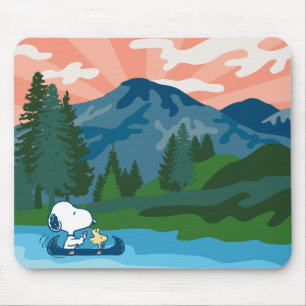 Erdnüsse   Snoopy & Woodstock Kanu Mousepad