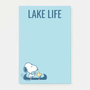 Erdnüsse   Snoopy & Woodstock Kanu Post-it Klebezettel