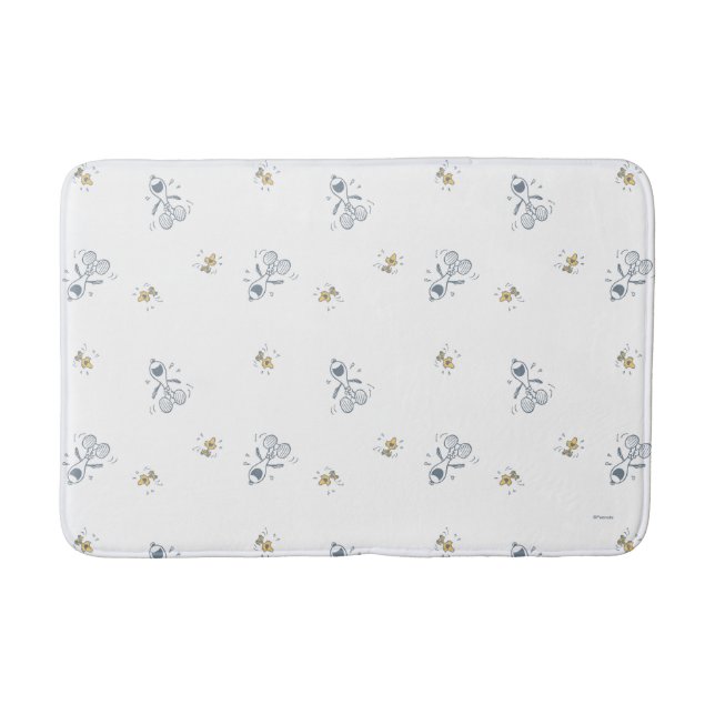 Erdnüsse | Snoopy & Woodstock Laughtern Muster Badematte (Vorderseite)