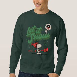 Erdnüsse   Snoopy & Woodstock Let It Snow Sweatshirt