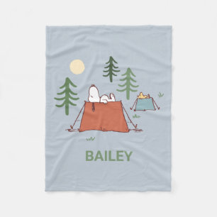 Erdnüsse   Snoopy & Woodstock   Name hinzufügen Fleecedecke