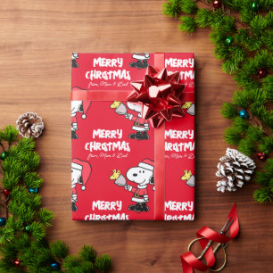 Erdnüsse   Snoopy & Woodstock   Name hinzufügen Geschenkpapier