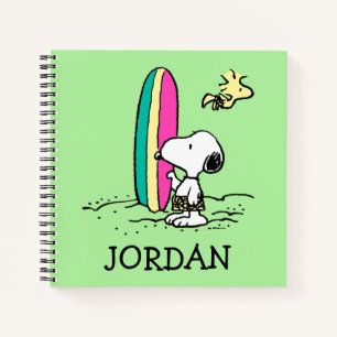 Erdnüsse   Snoopy & Woodstock   Name hinzufügen Notizbuch