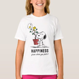 Erdnüsse Snoopy & Woodstock Pflanze A Baum T-Shirt