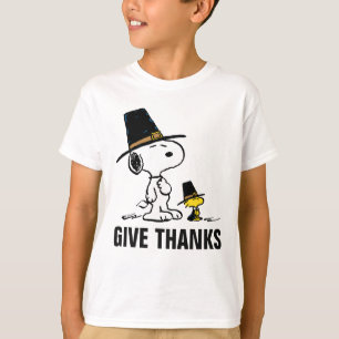 Erdnüsse   Snoopy & Woodstock Pilgrim T-Shirt