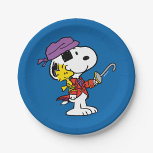 Erdnüsse   Snoopy & Woodstock Pirates Pappteller