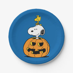 Erdnüsse Snoopy & Woodstock Pop-up Pumpkin Pappteller