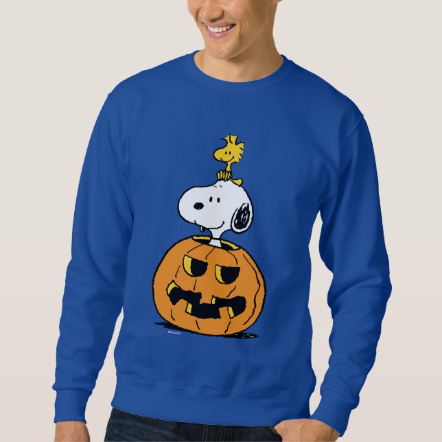 Erdnüsse | Snoopy & Woodstock Pop-up Pumpkin Sweatshirt (Vorderseite)