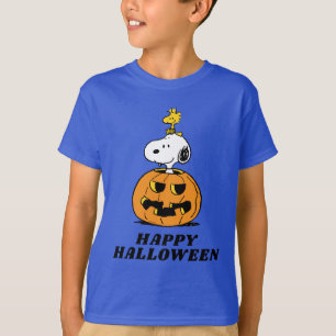 Erdnüsse   Snoopy & Woodstock Pop-up Pumpkin T-Shirt