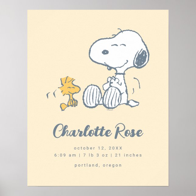 Erdnüsse | Snoopy & Woodstock Poster (Vorne)