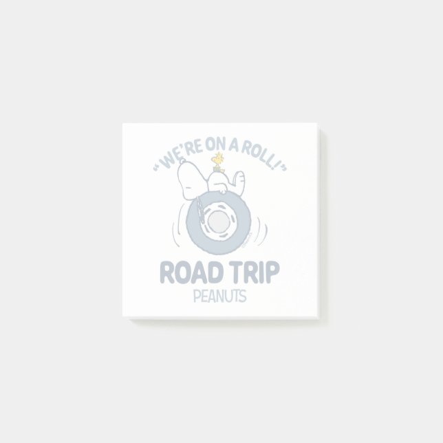 Erdnüsse | Snoopy & Woodstock Road Trip Post-it Klebezettel (Vorderseite)