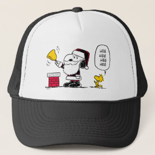 Erdnüsse   Snoopy & Woodstock Santa Bell Ringer Truckerkappe