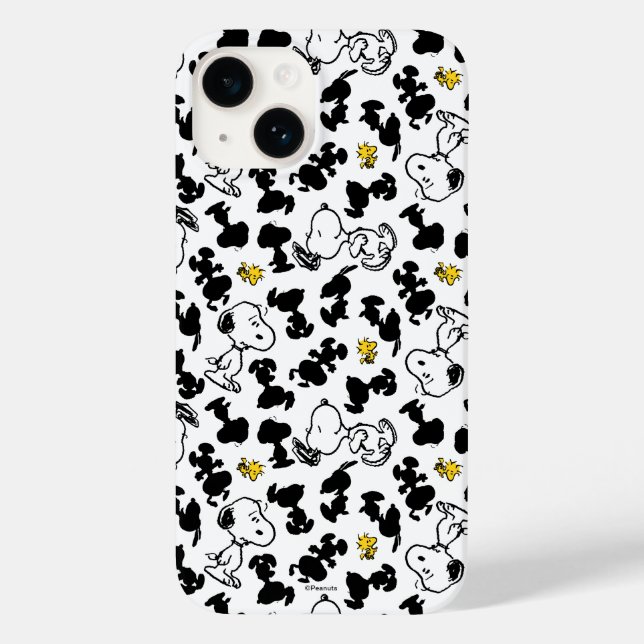Erdnüsse | Snoopy & Woodstock-Schattenmuster Case-Mate iPhone Hülle (Rückseite)