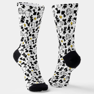 Erdnüsse Snoopy & Woodstock-Schattenmuster Socken