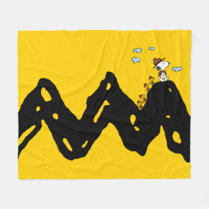 Erdnüsse Snoopy & Woodstock Scout Truppenwanderu Fleecedecke