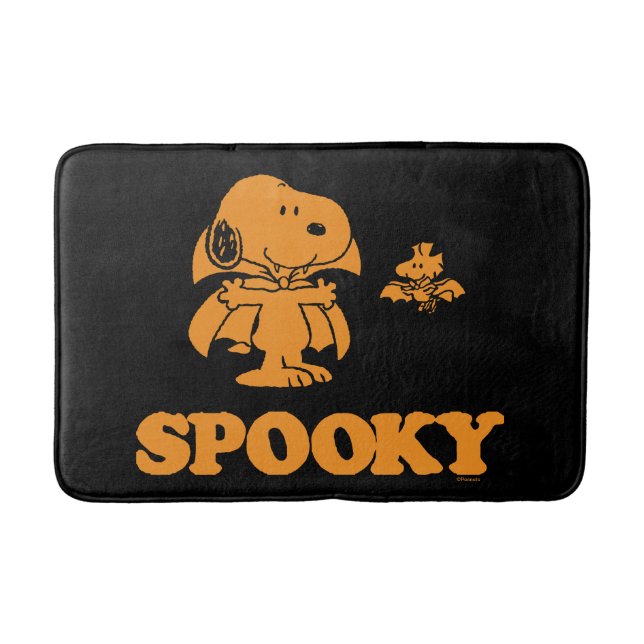Erdnüsse | Snoopy & Woodstock Spooky Vampires Badematte (Vorderseite)