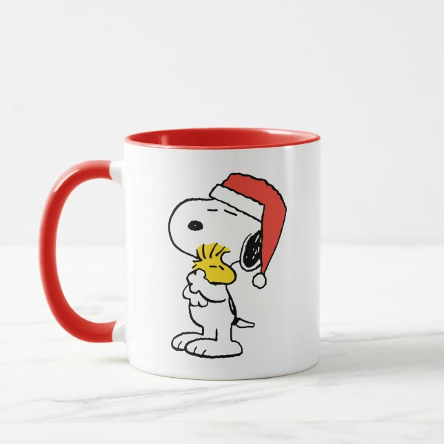 Erdnüsse | Snoopy & Woodstock Tasse (Links)