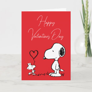 Erdnüsse Snoopy & Woodstock Valentine Feiertagskarte