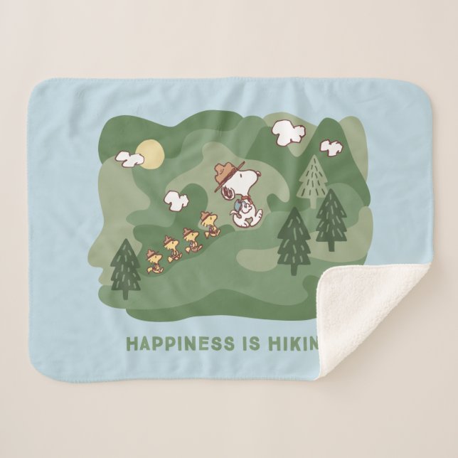 Erdnüsse | Snoopy & Woodstock Wandern Sherpadecke (Vorderseite (Horizontal))