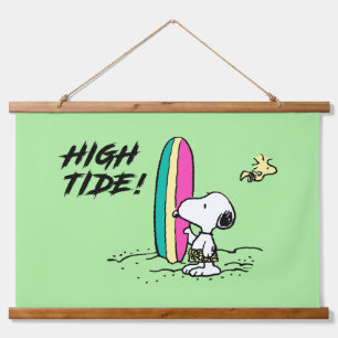 Erdnüsse   Snoopy & Woodstock Wandteppich Mit Holzrahmen