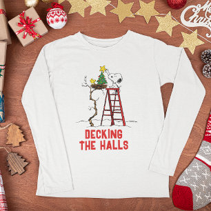 Erdnüsse   Snoopy & Woodstock Weihnachtsbaum Tri-Blend Shirt