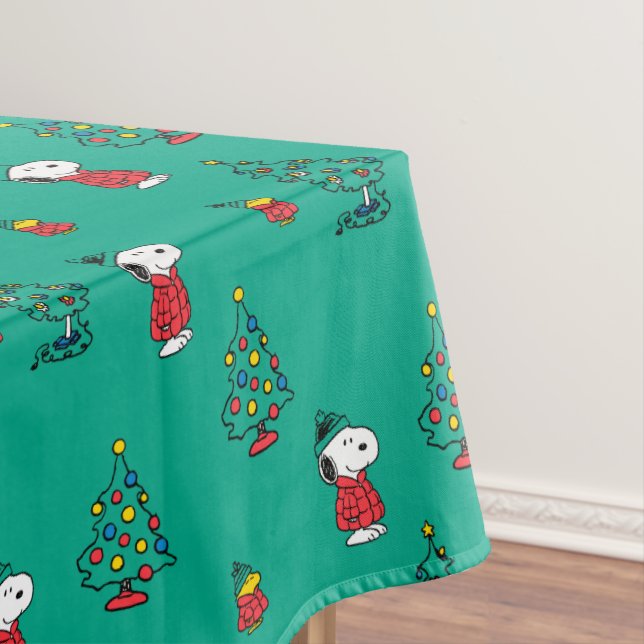 Erdnüsse | Snoopy & Woodstock Weihnachtsmuster Tischdecke (Beispiel)