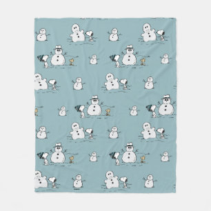 Erdnüsse   Snoopy & Woodstock Winter Break Pattern Fleecedecke