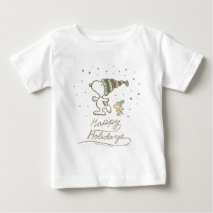 Erdnüsse   Snoopy & Woodstock Winter Skaten Baby T-shirt