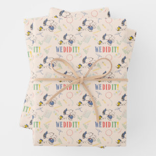 Erdnüsse Snoopy Woodstock Wir Haben Es Geschafft A Geschenkpapier Set