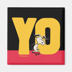 Erdnüsse   Snoopy YO Skateboard Magnet
