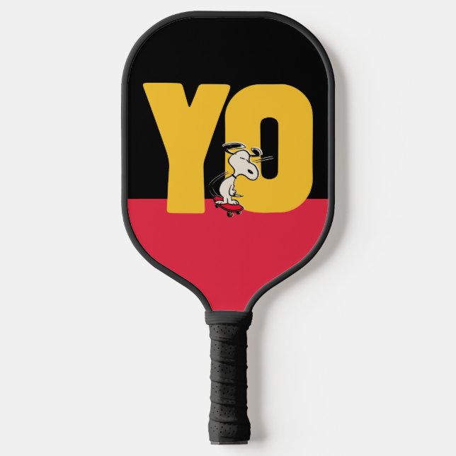 Erdnüsse | Snoopy YO Skateboard Pickleball Schläger (Vorderseite)