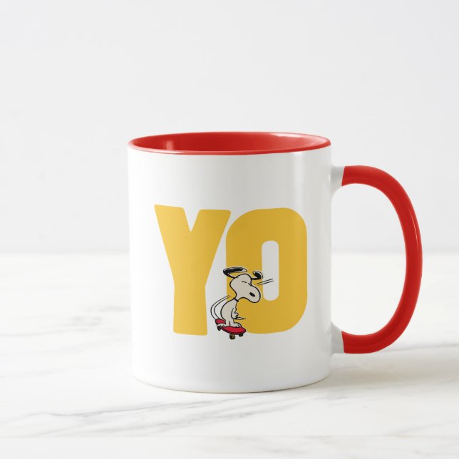 Erdnüsse | Snoopy YO Skateboard Tasse (Rechts)