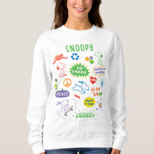 Erdnüsse Snoopy zum Recycle Sweatshirt